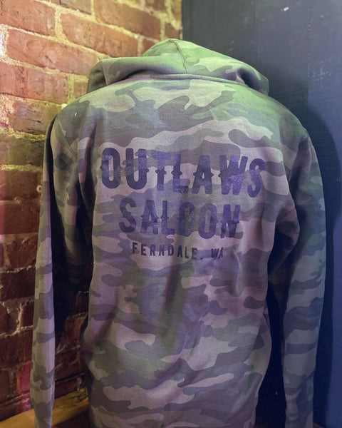Outlaws Camo Zip Up Hoodie