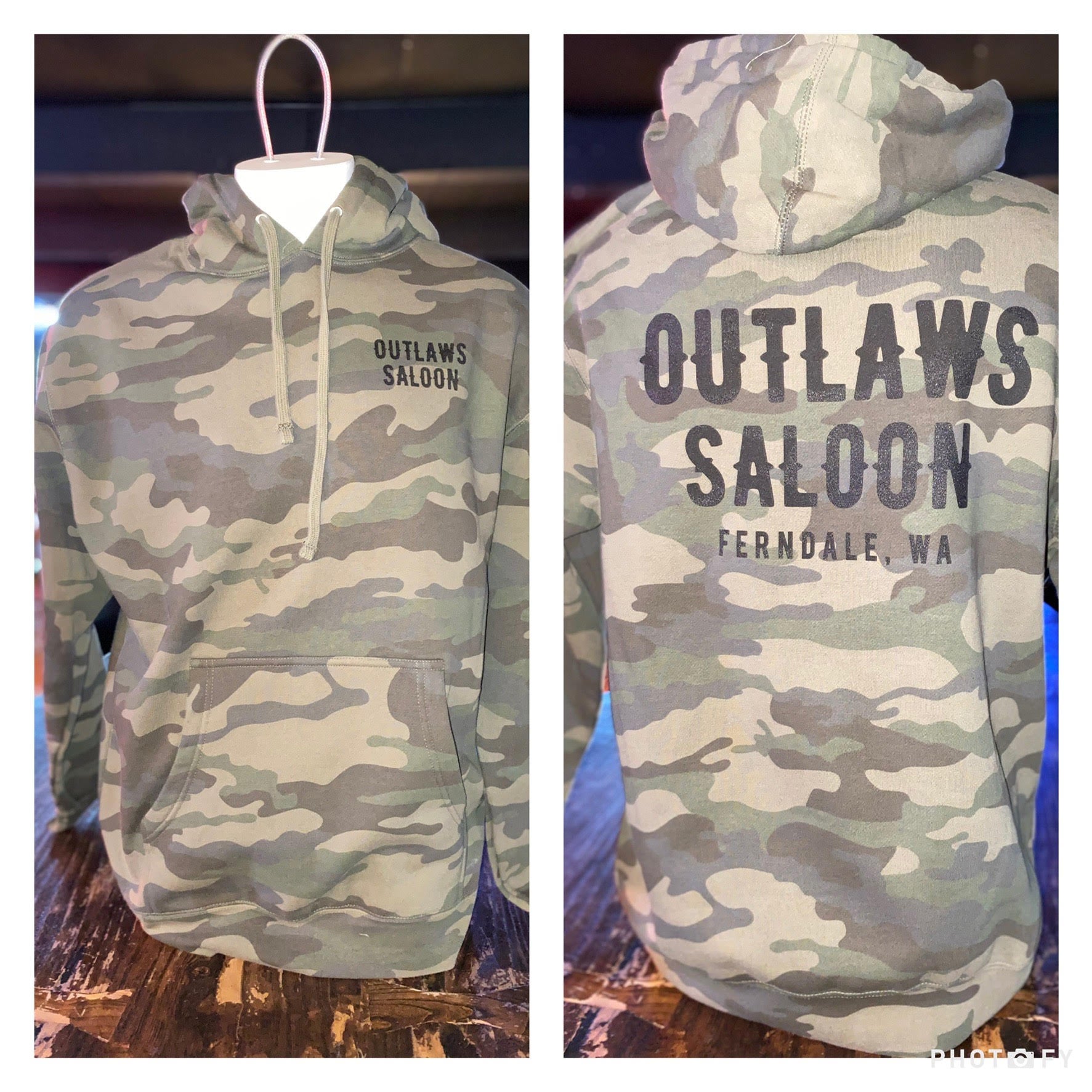 Outlaws Camo Pullover Hoodie